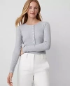 Ann Taylor Henley Top In Misty Heather