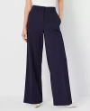 Ann Taylor High Rise Wide Leg Pants In Night Sky
