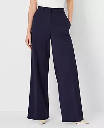 Ann Taylor High Rise Wide Leg Pants In Night Sky