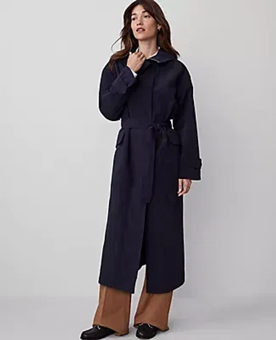 Ann Taylor Hooded Parka Jacket In Night Sky