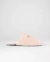 Ann Taylor Horsebit Fuzzy Slide Flat In Pink