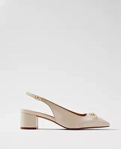 Ann Taylor Horsebit Patent Pumps