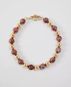 Ann Taylor Italian Collection Enamel And Metal Ball Necklace In Goldtone