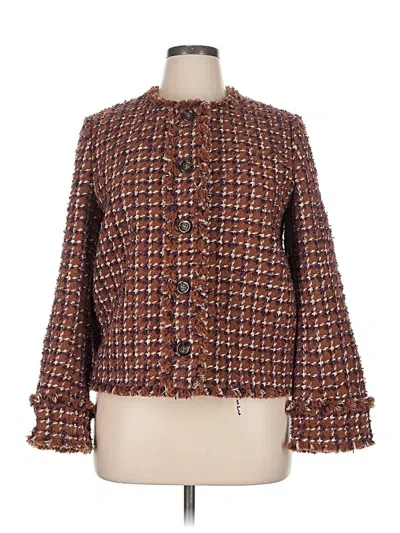 Pre-owned Ann Taylor Jacket In Brown