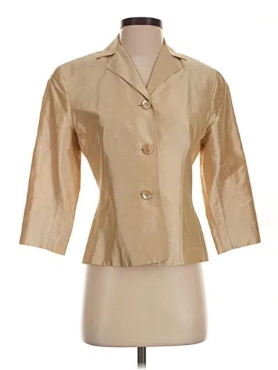 Pre-owned Ann Taylor Jacket In Gold