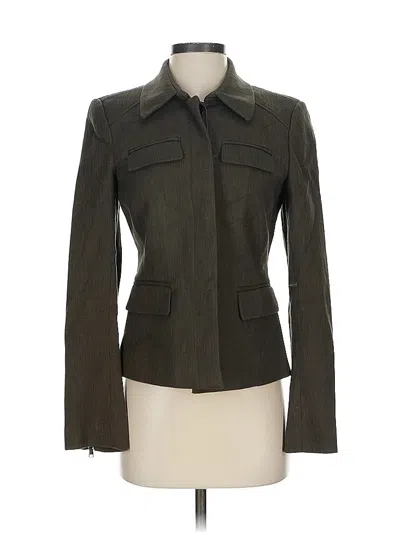 Pre-owned Ann Taylor Jacket In Green