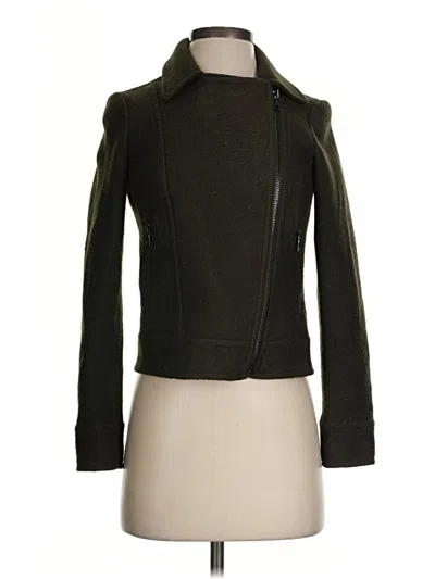 Pre-owned Ann Taylor Jacket In Green