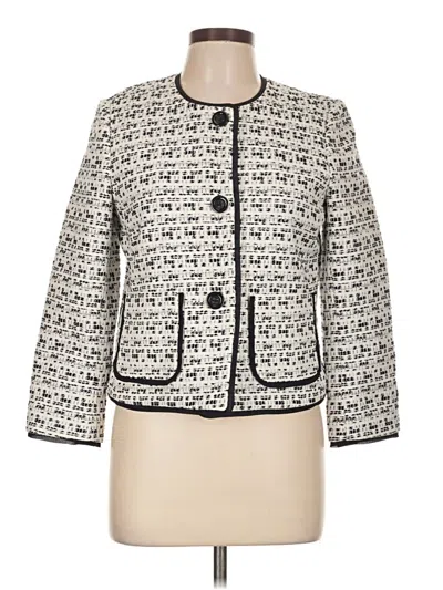 Pre-owned Ann Taylor Jacket In Ivory