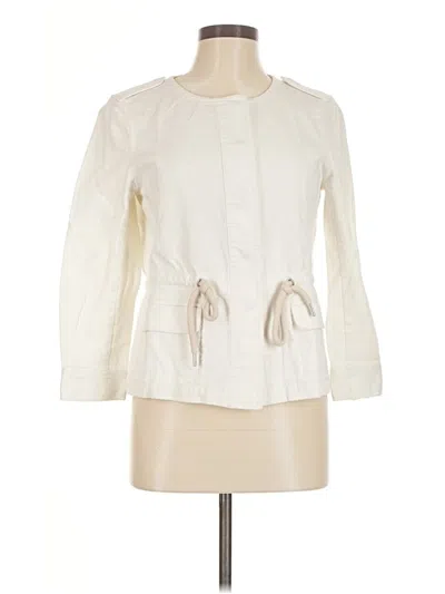 Pre-owned Ann Taylor Jacket In Ivory