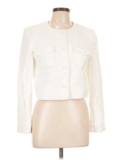 Pre-owned Ann Taylor Jacket In Ivory