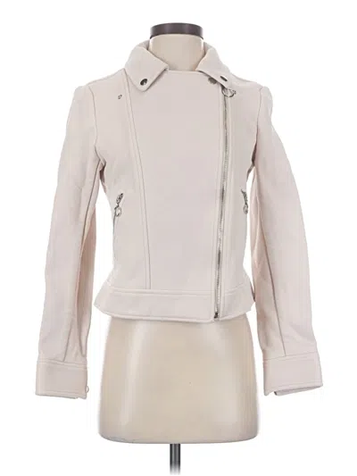 Pre-owned Ann Taylor Jacket In Ivory