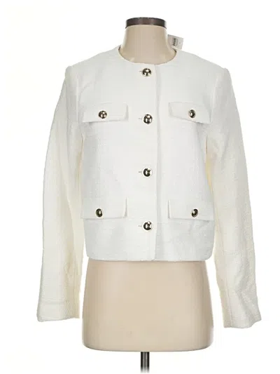 Pre-owned Ann Taylor Jacket In Ivory