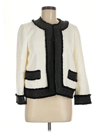 Pre-owned Ann Taylor Jacket In Ivory
