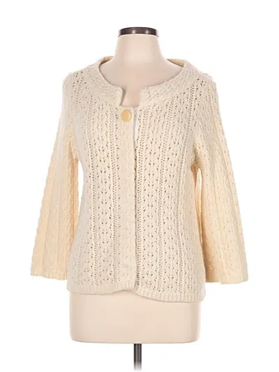 Pre-owned Ann Taylor Jacket In Ivory