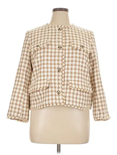 Pre-owned Ann Taylor Jacket In Ivory