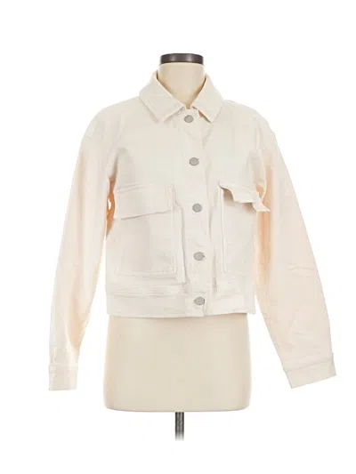 Pre-owned Ann Taylor Jacket In Ivory