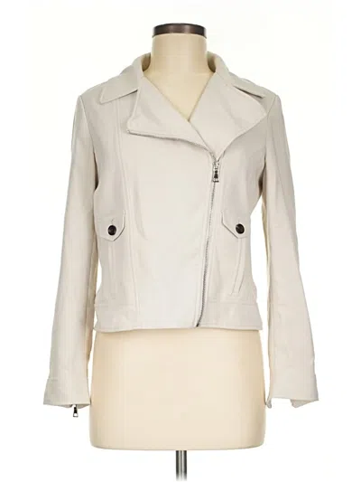 Pre-owned Ann Taylor Jacket In Ivory