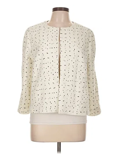 Pre-owned Ann Taylor Jacket In Ivory