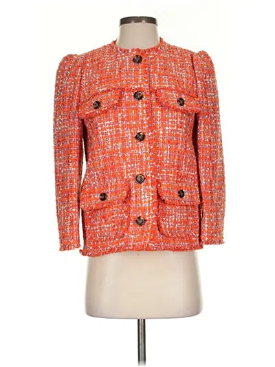 Pre-owned Ann Taylor Jacket In Orange