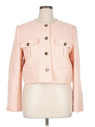 Pre-owned Ann Taylor Jacket In Pink