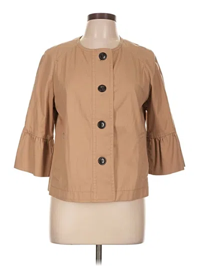 Pre-owned Ann Taylor Jacket In Tan
