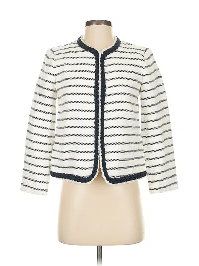 Pre-owned Ann Taylor Jacket In White