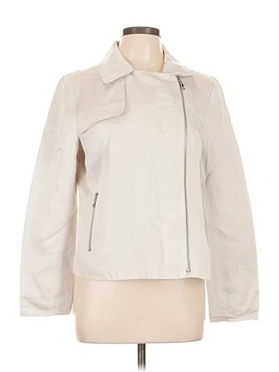 Pre-owned Ann Taylor Jacket In White