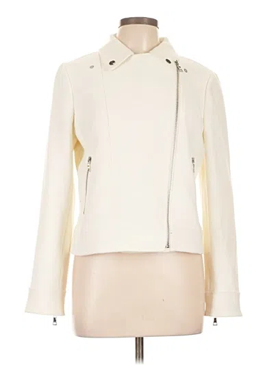 Pre-owned Ann Taylor Jacket In White