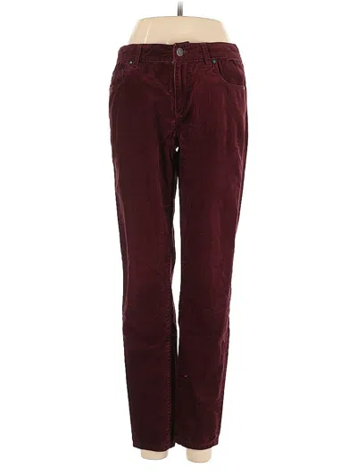 Pre-owned Ann Taylor Jeans In Burgundy