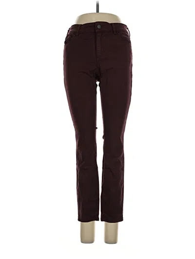 Pre-owned Ann Taylor Jeans In Burgundy