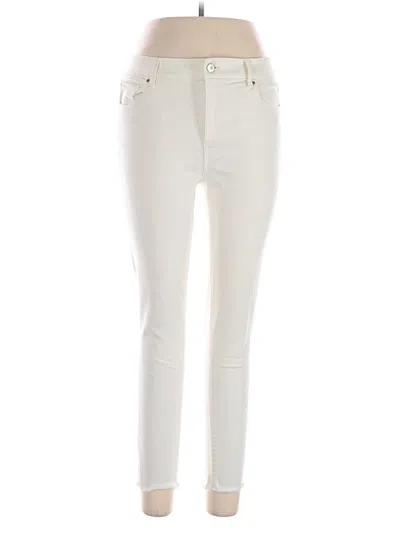Pre-owned Ann Taylor Jeans In Ivory