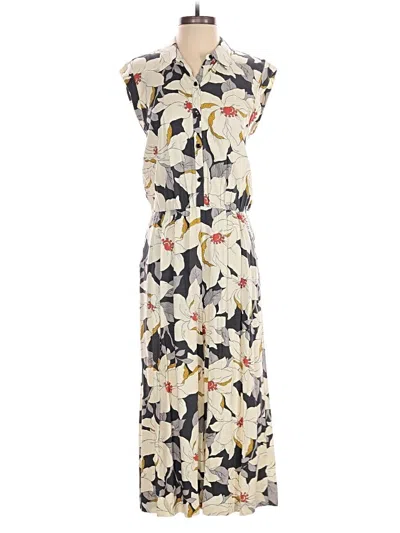 Pre-owned Ann Taylor Jumpsuit In Ivory