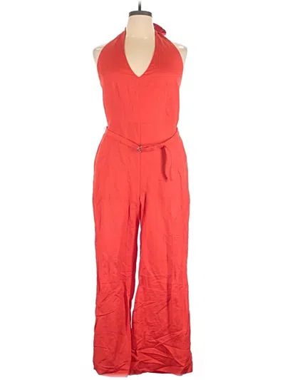 Pre-owned Ann Taylor Jumpsuit In Red