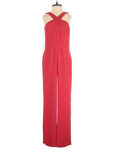 Pre-owned Ann Taylor Jumpsuit In Red