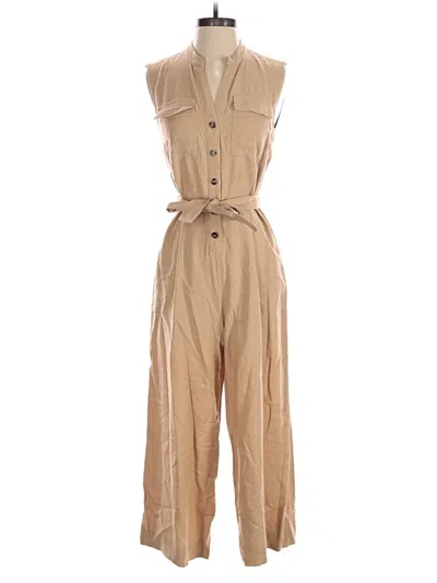 Pre-owned Ann Taylor Jumpsuit In Tan
