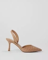 Ann Taylor Kerry Embossed Slingback Pumps In Cappuccino Tan