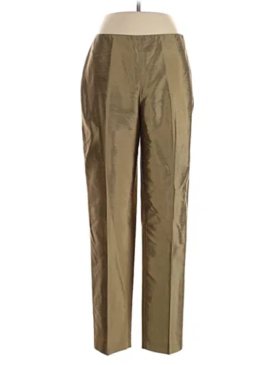Pre-owned Ann Taylor Khaki Pant In Gold