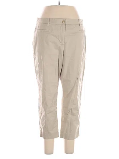 Pre-owned Ann Taylor Khaki Pant In Tan