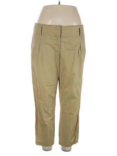 Pre-owned Ann Taylor Khaki Pant In Tan