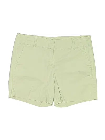 Pre-owned Ann Taylor Khaki Shorts In Green