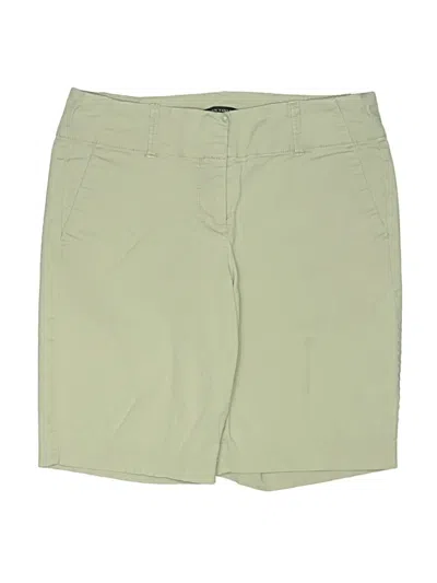 Pre-owned Ann Taylor Khaki Shorts In Green