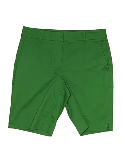 Pre-owned Ann Taylor Khaki Shorts In Green