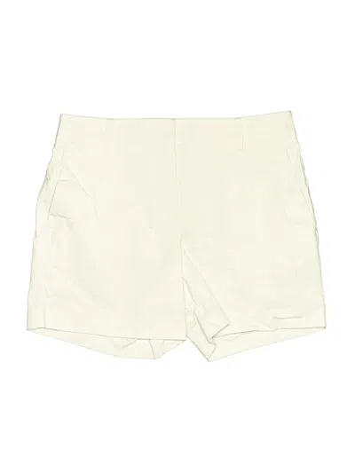 Pre-owned Ann Taylor Khaki Shorts In Ivory