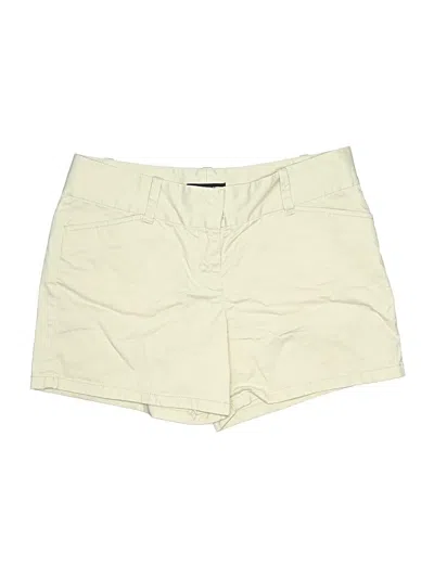 Pre-owned Ann Taylor Khaki Shorts In Ivory