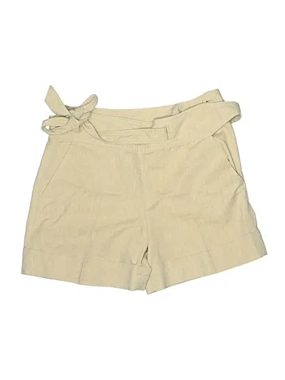 Pre-owned Ann Taylor Khaki Shorts In Ivory