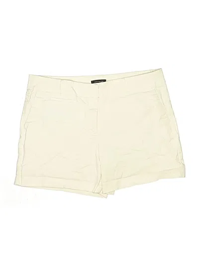 Pre-owned Ann Taylor Khaki Shorts In Ivory