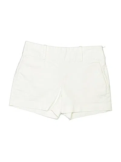 Pre-owned Ann Taylor Khaki Shorts In Ivory