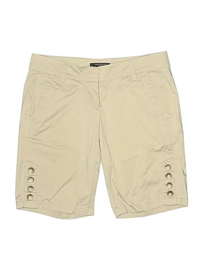 Pre-owned Ann Taylor Khaki Shorts In Tan
