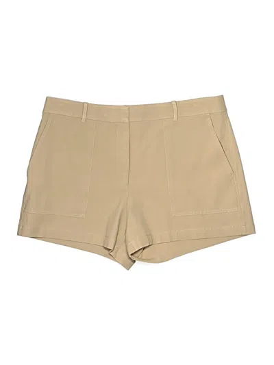 Pre-owned Ann Taylor Khaki Shorts In Tan