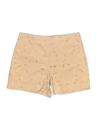 Pre-owned Ann Taylor Khaki Shorts In Tan